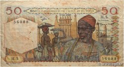 50 Francs AFRIQUE OCCIDENTALE FRANÇAISE (1895-1958)  1955 P.44