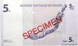 5 Centimes Spécimen CONGO, DEMOCRATIC REPUBLIC  1997 P.081s UNC-