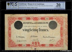 25 Francs rouge GUADELOUPE  1934 P.08 TB