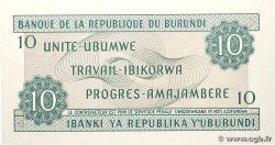 10 Francs BURUNDI  1988 P.33b NEUF