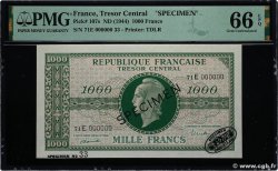 1000 Francs MARIANNE THOMAS DE LA RUE Spécimen FRANCE  1945 VF.13.02Ssn NEUF