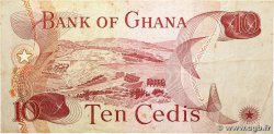 10 Cedis GHANA  1977 P.16e TB+