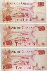 10 Cedis Lot GHANA  1973 P.16d TB