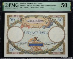 50 Francs LUC OLIVIER MERSON FRANCE  1927 F.15.01 SUP+