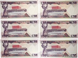 50 Kwacha Lot ZAMBIE  1980 P.28a SPL+