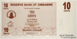 10 Cents ZIMBABWE  2006 P.35 SPL