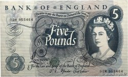 5 Pounds ANGLETERRE  1966 P.375b TTB+