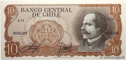 10 Escudos CHILI  1970 P.143 NEUF