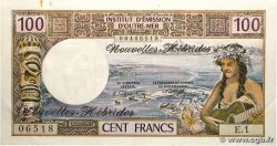 100 Francs NEUE HEBRIDEN  1970 P.18a fVZ