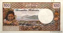 100 Francs NEUE HEBRIDEN  1970 P.18a fVZ