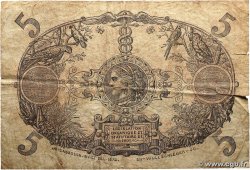 5 Francs Cabasson rouge ÎLE DE LA RÉUNION  1944 P.14 B+