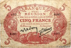 5 Francs Cabasson rouge ÎLE DE LA RÉUNION  1944 P.14