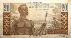 20 Francs Émile Gentil ÎLE DE LA RÉUNION  1946 P.43a TB+