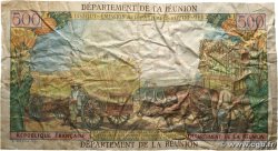 10 NF sur 500 Francs Pointe à Pitre ÎLE DE LA RÉUNION  1964 P.54a B+