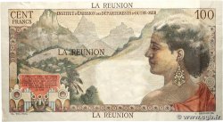 100 Francs La Bourdonnais REUNION INSEL  1960 P.49a SS