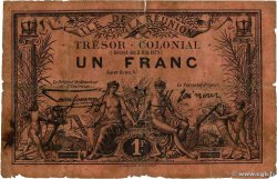 1 Franc ISLA DE LA REUNIóN  1879 P.09 MC