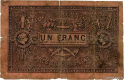 1 Franc ISLA DE LA REUNIóN  1879 P.09 MC
