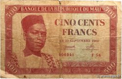 500 Francs MALI  1960 P.03 B