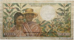 1000 Francs - 200 Ariary MADAGASCAR  1966 P.059a TB