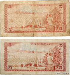 5 Shillings Lot KENYA  1975 P.11b pr.TB