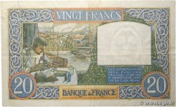 20 Francs TRAVAIL ET SCIENCE FRANCE  1941 F.12.13 TTB