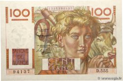 100 Francs JEUNE PAYSAN filigrane inversé FRANCE  1952 F.28bis.02