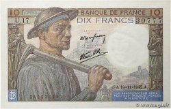 10 Francs MINEUR FRANCE  1942 F.08.05