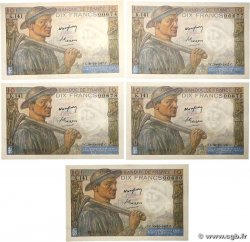 10 Francs MINEUR Lot FRANCE  1947 F.08.18
