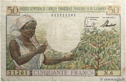 50 Francs type 1957 IE AFRIQUE ÉQUATORIALE FRANÇAISE  1957 A.140a S
