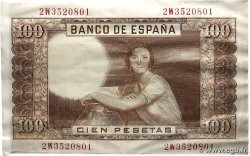 100 Pesetas Publicitaire ESPAGNE  1953 P.145 SUP+