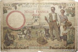 1000 Francs ALGÉRIE  1941 P.086 B+