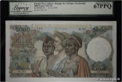 5000 Francs AFRIQUE OCCIDENTALE FRANÇAISE (1895-1958)  1950 P.43 NEUF