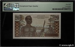 20 Francs Émile Gentil IE AFRIQUE ÉQUATORIALE FRANÇAISE  1957 A.139a FDC