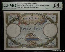 50 Francs LUC OLIVIER MERSON FRANCE  1927 F.15.01