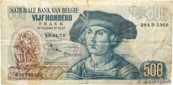 500 Francs BELGIQUE  1970 P.135a