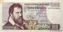 100 Francs BELGIQUE  1971 P.134b