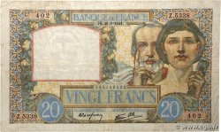 20 Francs TRAVAIL ET SCIENCE FRANCE  1941 F.12.17