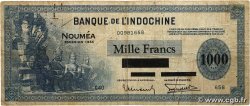 1000 Francs NOUVELLE CALÉDONIE  1944 P.47b BC