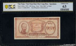 100 Dong Spécimen VIET NAM   1952 P.040As pr.NEUF