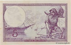 5 Francs FEMME CASQUÉE FRANCE  1918 F.03.02a XF