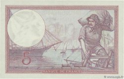 5 Francs FEMME CASQUÉE FRANCIA  1933 F.03.17 q.FDC