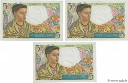 5 Francs BERGER Consécutifs FRANCIA  1943 F.05.04 FDC