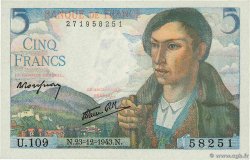 5 Francs BERGER FRANCE  1943 F.05.05