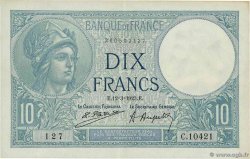 10 Francs MINERVE FRANCE  1923 F.06.07