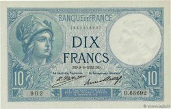 10 Francs MINERVE FRANCIA  1932 F.06.16 FDC