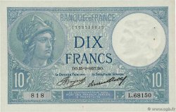 10 Francs MINERVE FRANCE  1937 F.06.18 SUP