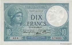 10 Francs MINERVE modifié FRANCIA  1939 F.07.12 FDC