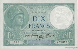 10 Francs MINERVE modifié FRANCIA  1940 F.07.21 AU+