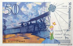 50 Francs SAINT-EXUPÉRY modifié FRANCE  1999 F.73.05 pr.NEUF