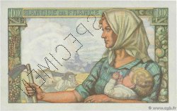 10 Francs MINEUR Spécimen FRANCIA  1941 F.08.01Sp2 q.FDC